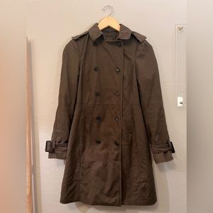 Zara army green trench coat. Size XS